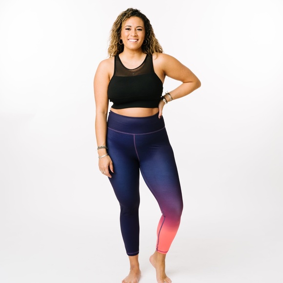 Purple Zia Ombre light n tight hi rise leggings - Picture 2 of 10